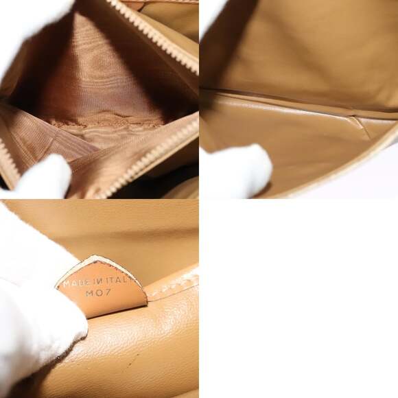 CELINE Macadam Canvas Shoulder Bag Beige Gold - Picture 13 of 13